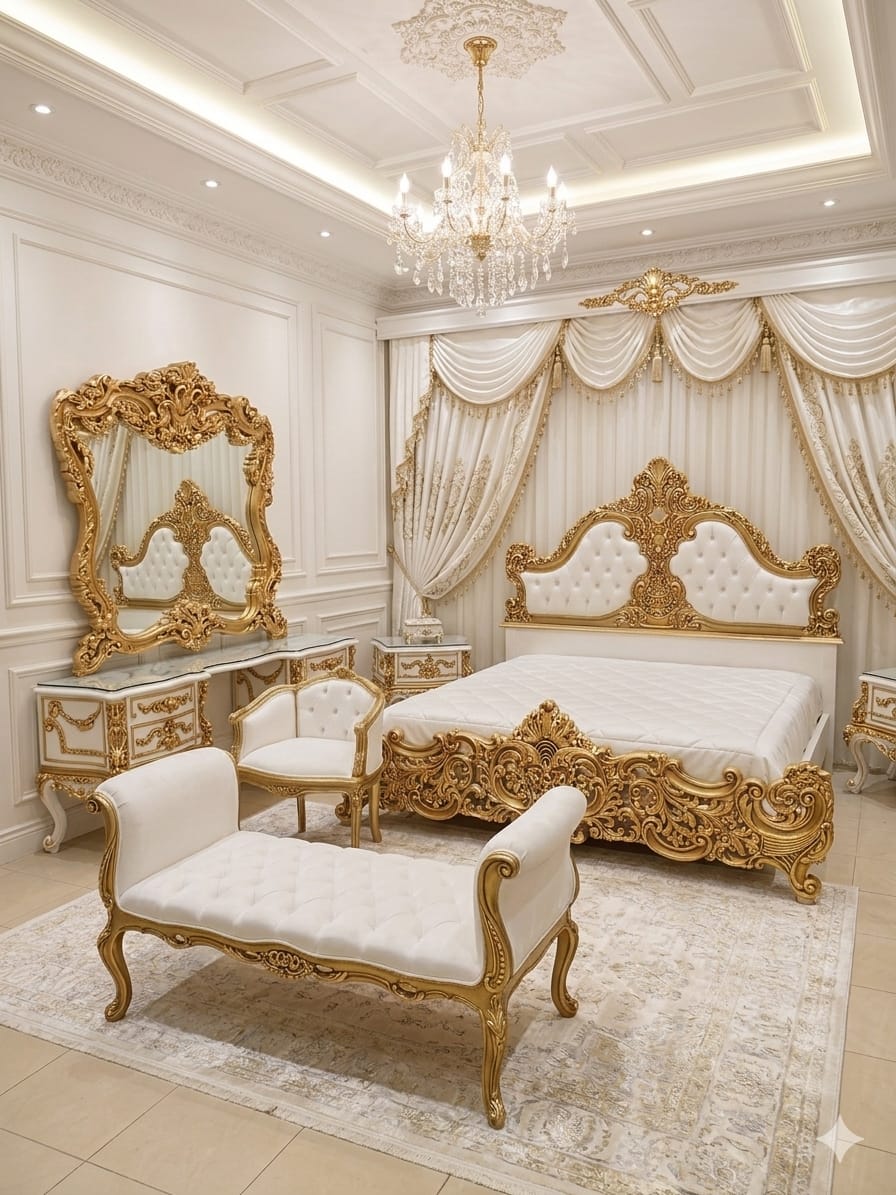 Royal Ivory & Gold Sovereign Suite (Luxury Baroque Edition)