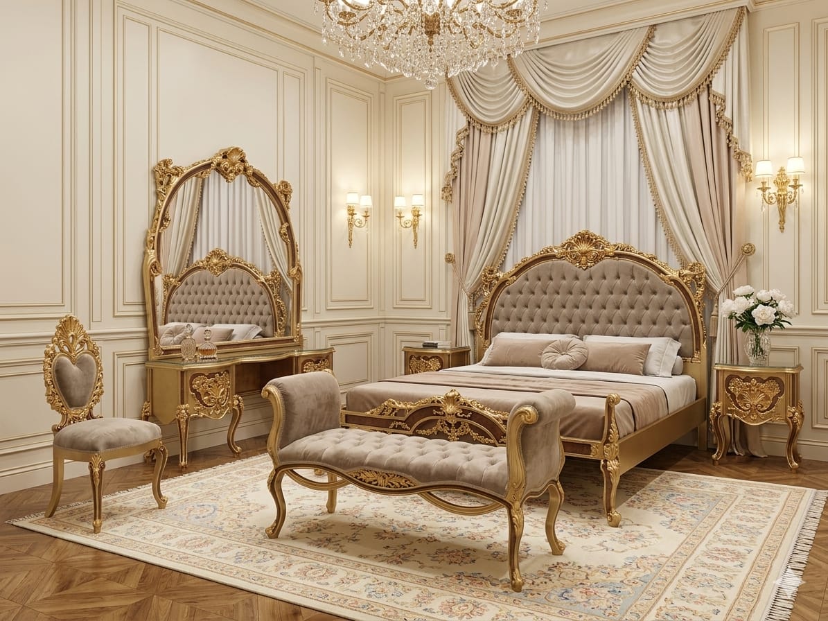 Orginal picture Royal Crimson & Gold Baroque Master Suite | Sovereign Collection