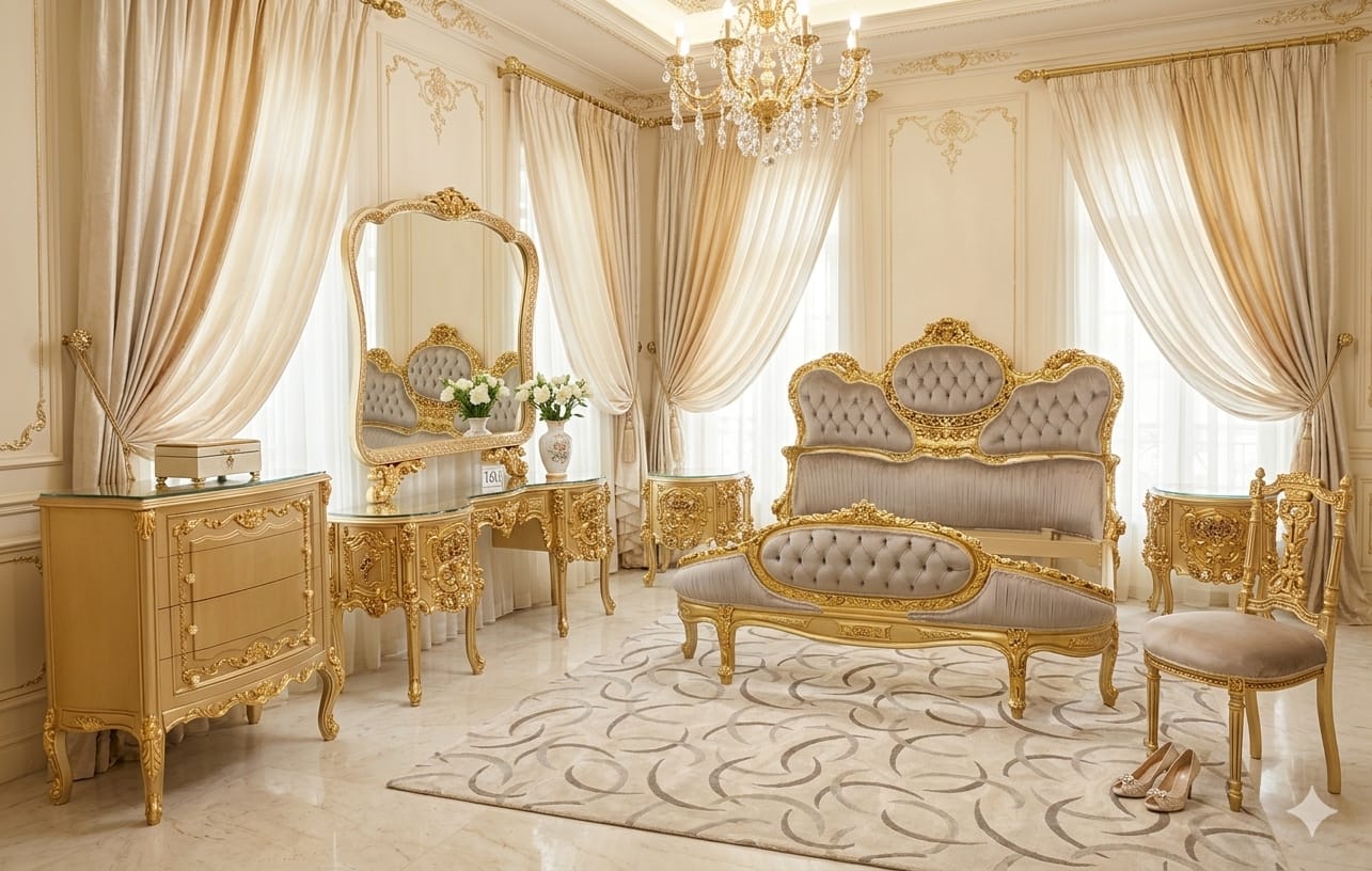 Imperial Gold & Silver Mist Baroque Master Suite | Sovereign Edition