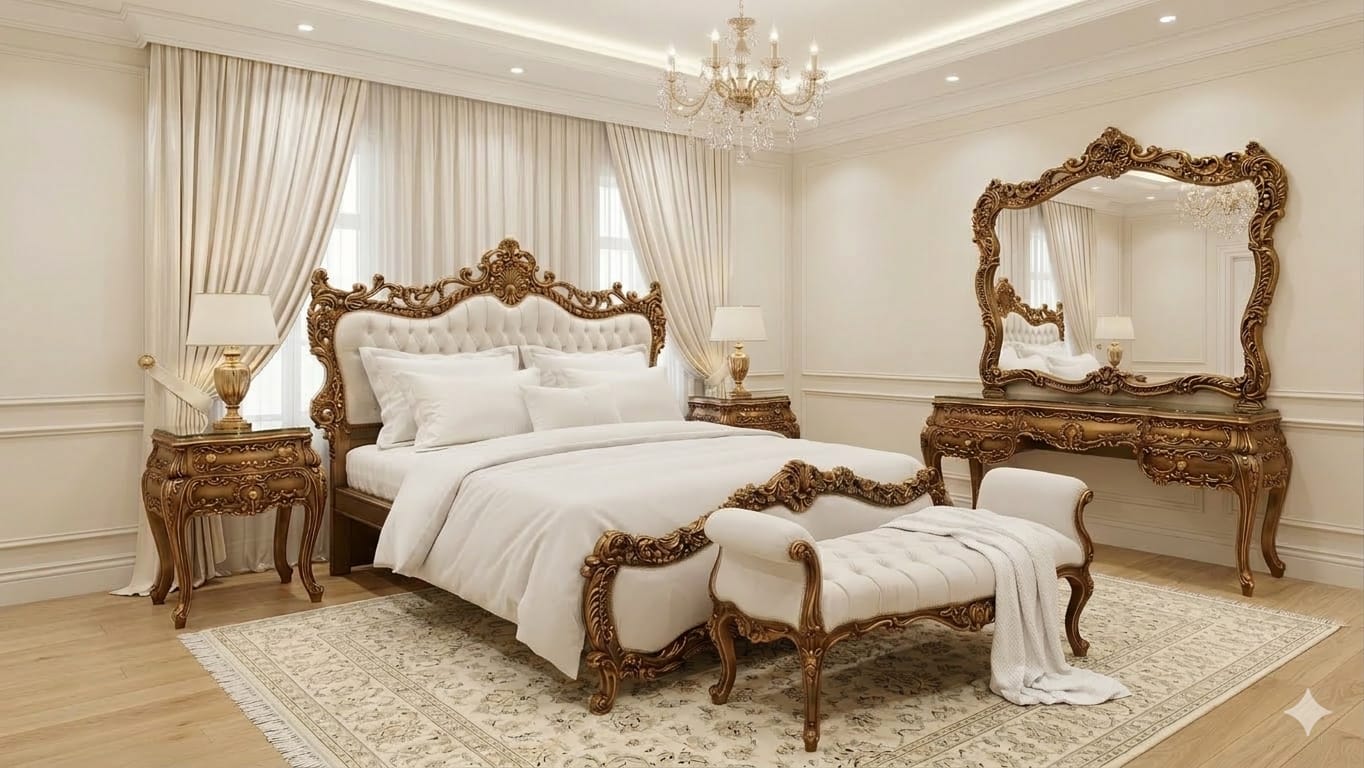 Sovereign Bronze & Alabaster Baroque Master Suite | Antiquity Edition