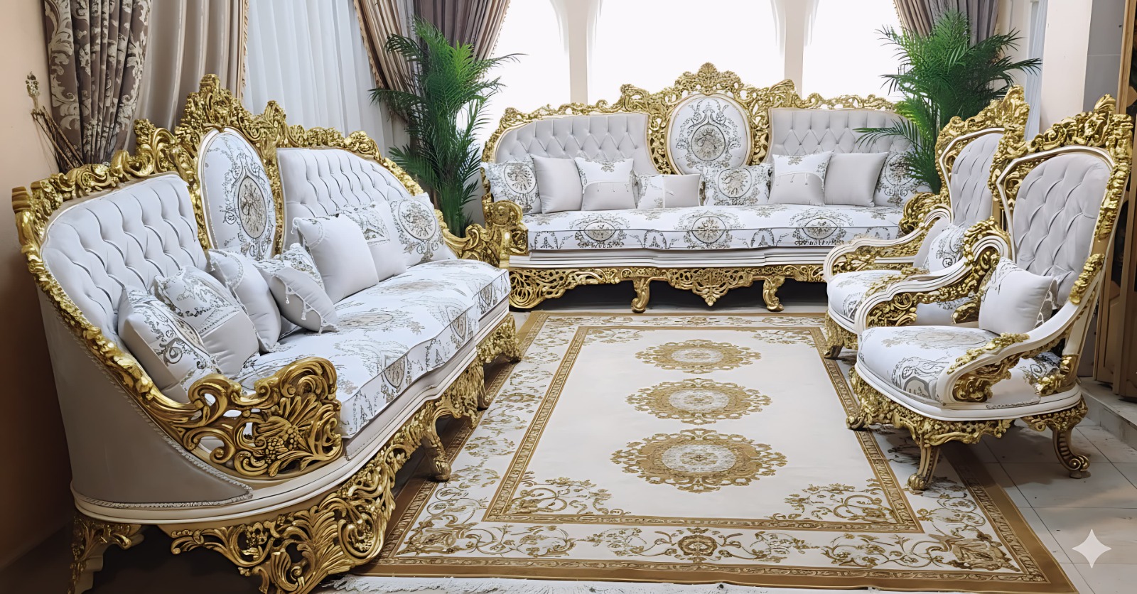 Exclusive Royal Victorian Sofa Sets | Hand-Carved Luxury Living Room Furniture