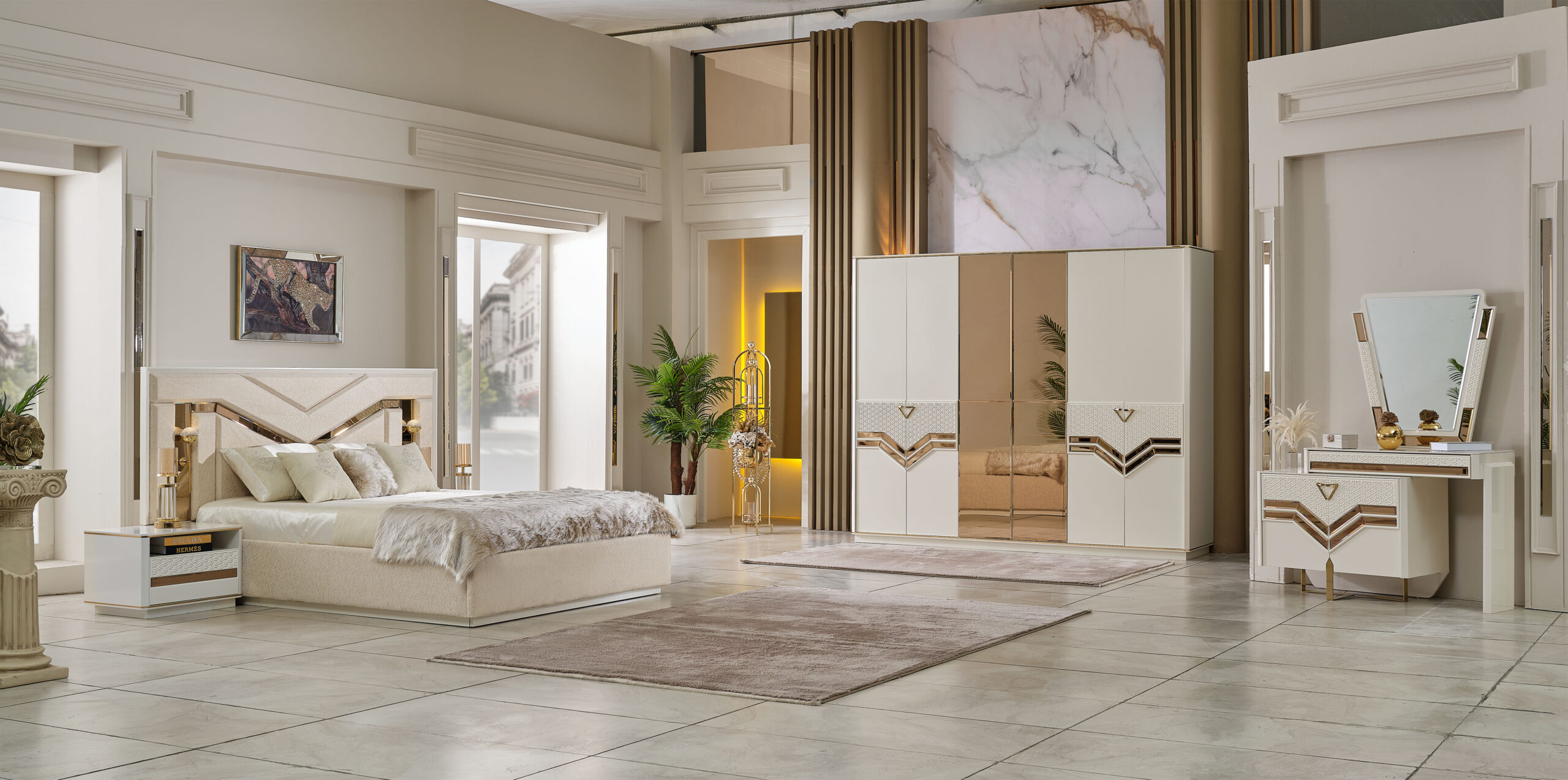 Zen Bedroom (Queen Frame With Headboard & Dresser With Mirror & 2 Nightstand) - Image 2