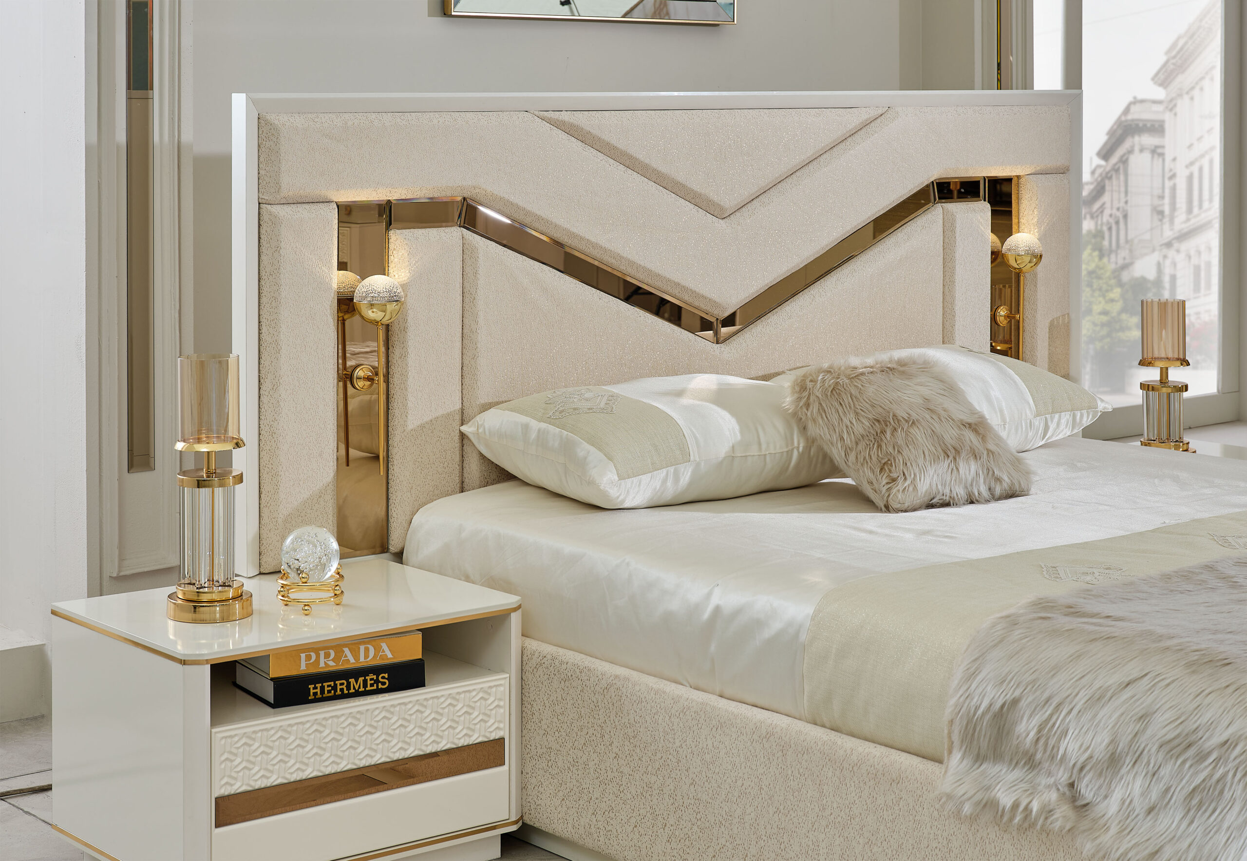 Zen Bedroom (Queen Frame With Headboard & Dresser With Mirror & 2 Nightstand) - Image 6