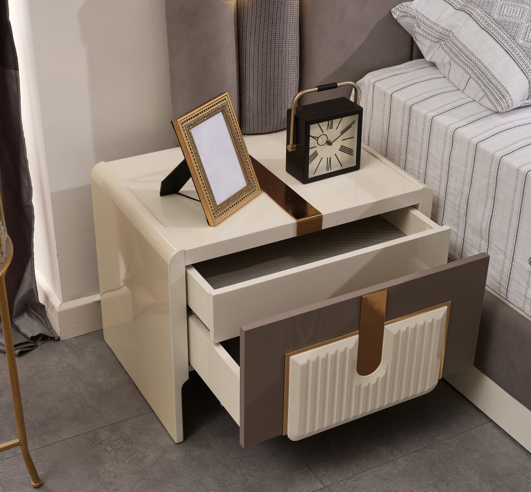 Zurich Bedroom (Queen Frame With Headboard & Dresser With Mirror & 2 Nightstand) - Image 5