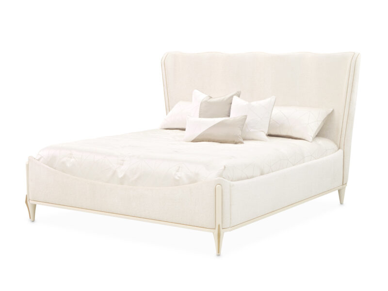 la terrazza Finish: Creamy Pearl Upholstered Bed